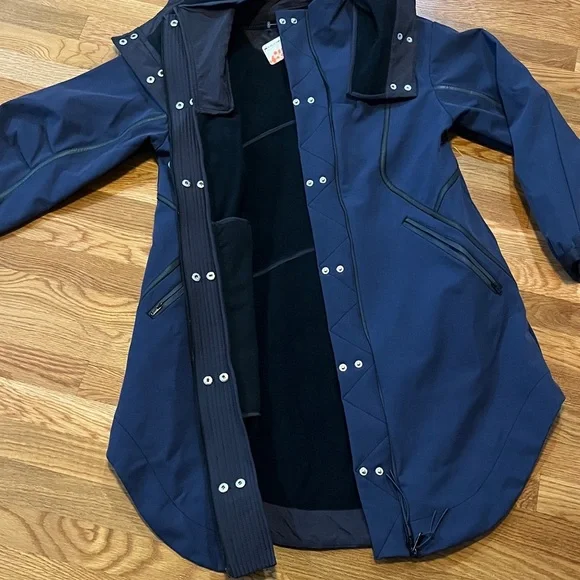 Free People Moon Magic Reflective Rain Parka Size Small NWT - Picture 13 of 17